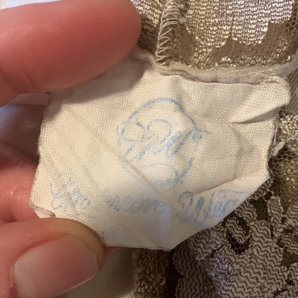 Cream and brown lace ballerina a style slip. - Picture 4 of 4